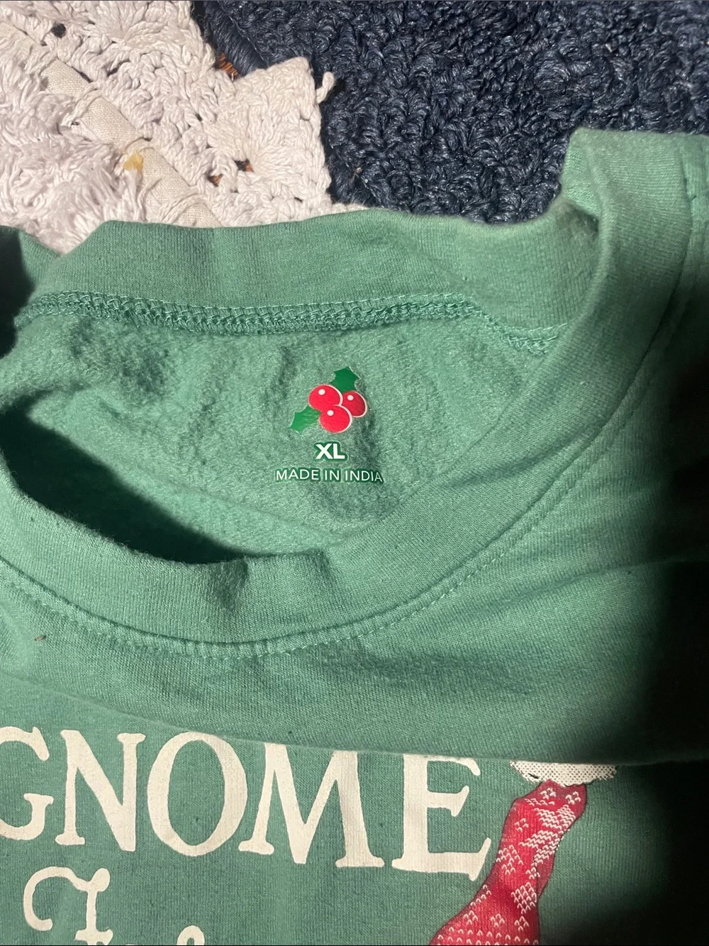 Gnome for the Holidays Green Holiday Sweatshirt